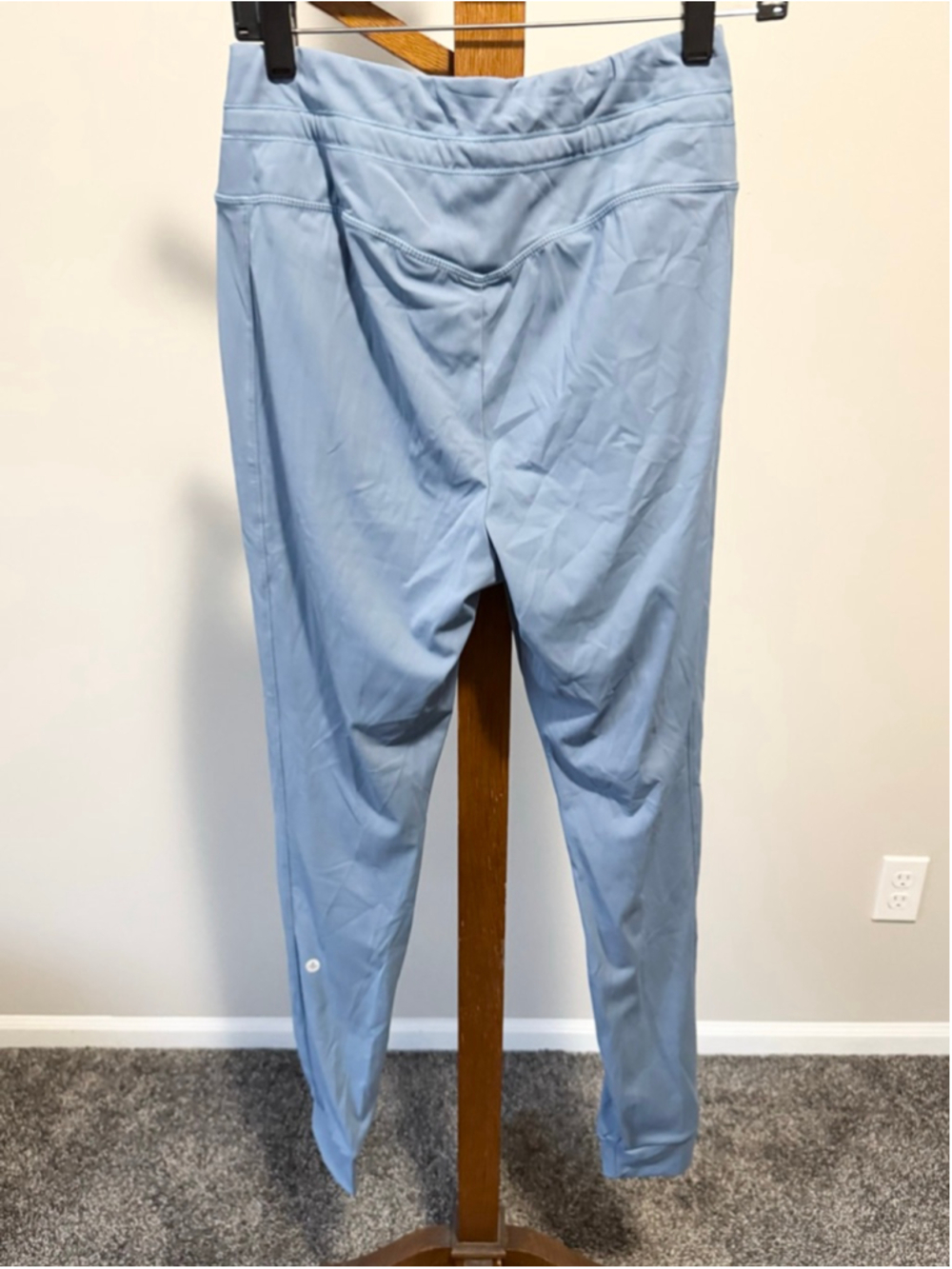 Women's SoftlyZero™ Plush Drawstring Full Length Joggers Gray Blue M Tall - Picture 11 of 13